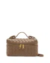Bottega Veneta Womens Bang Bang Intrecciato Leather Vanity Case Pinecone-gold