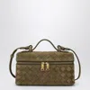 Bottega Veneta Bang Bang Vanity Case Mud Suede Bag In Green