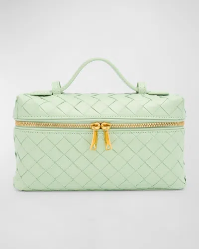 Bottega Veneta Bang Bang Vanity Case On Strap In Green