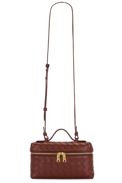 Bottega Veneta Womens Sapele-gold Bang Bang Leather Cross-body Bag In 2247 Barolo-gold