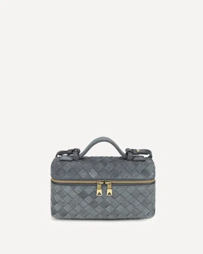 Bottega Veneta Bang Bang Vanity Case Shoulder Bag In Gray
