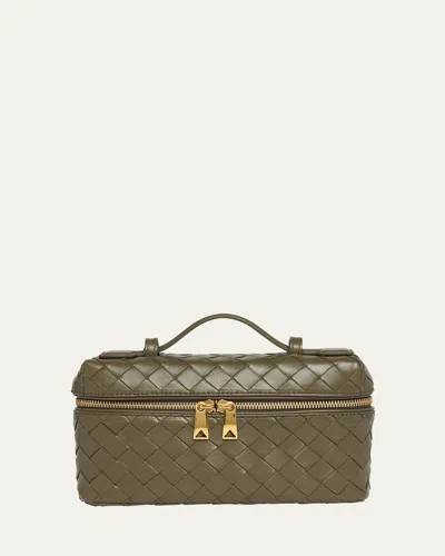 Bottega Veneta Bang Bang Vanity Intrecciato Leather Crossbody Bag In Cypress