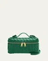 Bottega Veneta Bang Bang Vanity Intrecciato Leather Crossbody Bag In Green