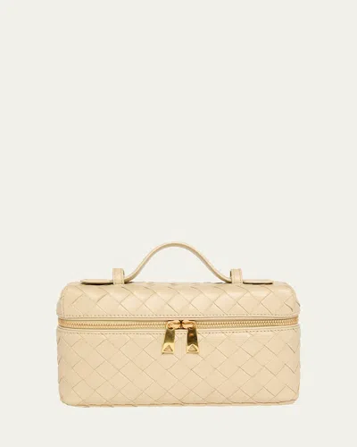 Bottega Veneta Bang Bang Vanity Intrecciato Leather Crossbody Bag In Light Butter