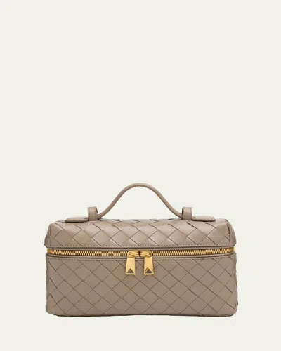 Bottega Veneta Bang Bang Vanity Intrecciato Leather Crossbody Bag In Limestone