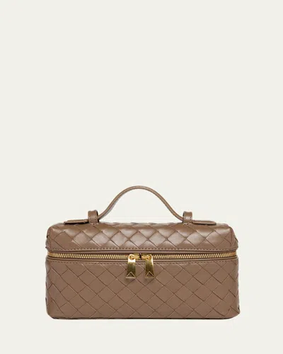 Bottega Veneta Bang Bang Vanity Intrecciato Leather Crossbody Bag In Pinecone