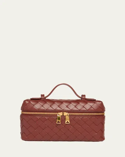 Bottega Veneta Bang Bang Vanity Intrecciato Leather Crossbody Bag In Sapele