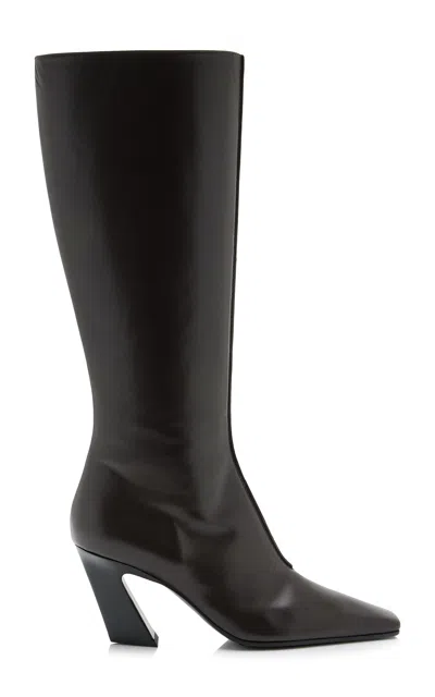 BOTTEGA VENETA BANZAI LEATHER KNEE BOOTS