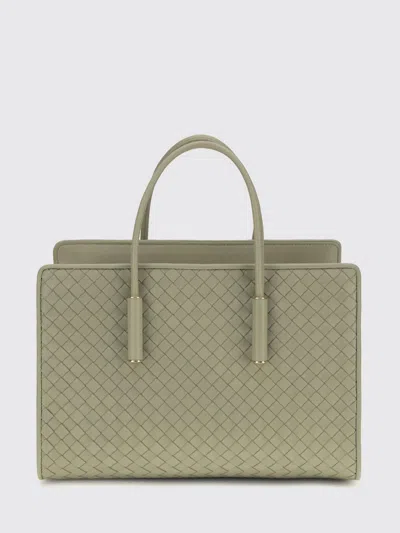 Bottega Veneta Barbara Intrecciato Lambskin Handbag In Green