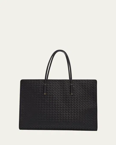 Bottega Veneta Barbara Large Leather Tote Bag In Black