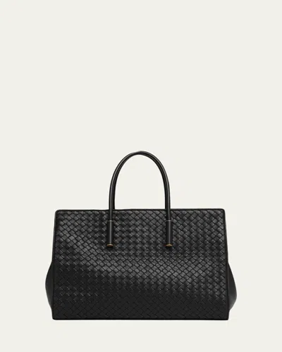 Bottega Veneta Barbara Medium Leather Tote Bag In Black