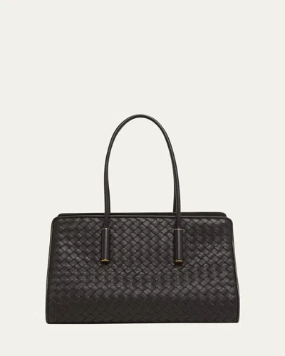Bottega Veneta Barbara Small Leather Tote Bag In Brown