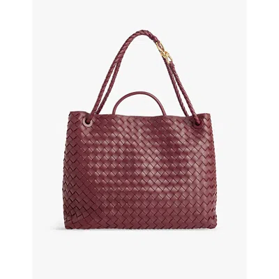 Bottega Veneta Baro-m Brass-baro Andiamo Large Leather Top-handle Bag