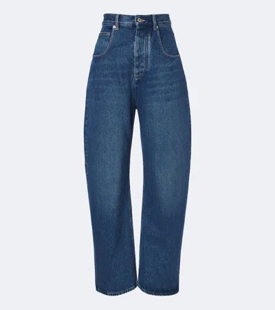 Bottega Veneta Wide-leg Cotton Jeans In Blue