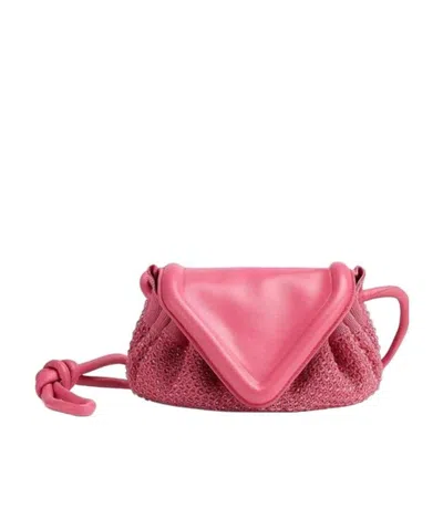 Bottega Veneta Beak Satchel Bag In Pink