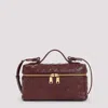Bottega Veneta Bordeaux Vanity Case With Intrecciato Motiv In Leather Woman In Burgundy