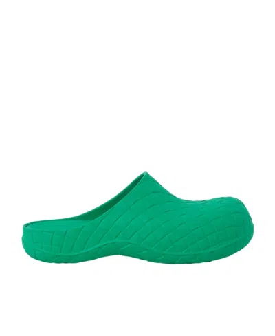Bottega Veneta Beebee Clog Round-toe Slippers In Green