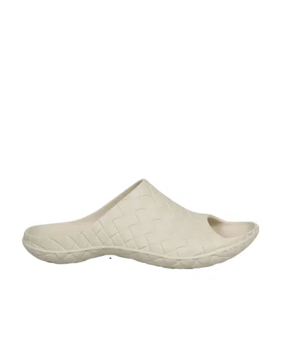 Bottega Veneta Intreccio Slip-on Slides In Nude
