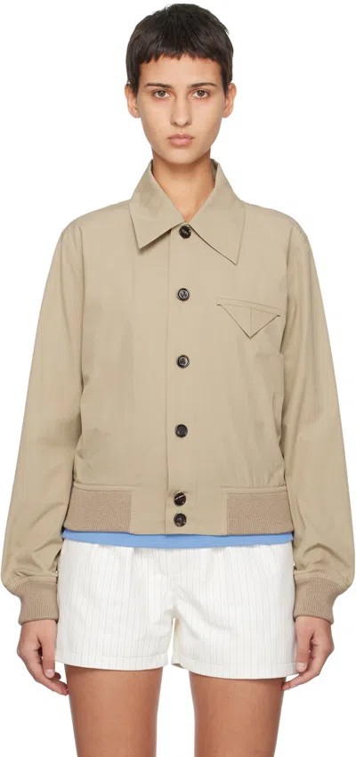BOTTEGA VENETA BEIGE BUTTON JACKET