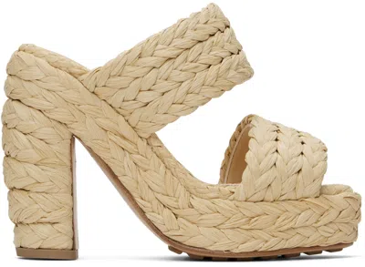 BOTTEGA VENETA BEIGE CANALAZZO SANDALS