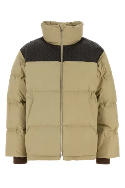 BOTTEGA VENETA BOTTEGA VENETA BEIGE COTTON DOWN JACKET