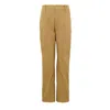 Bottega Veneta Beige Cotton Pant In Brown
