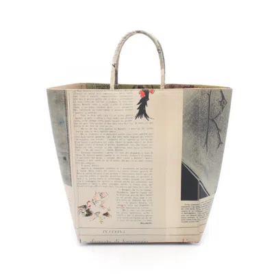 Pre-owned Bottega Veneta Beige Gray Multi-color Tote Bag ()