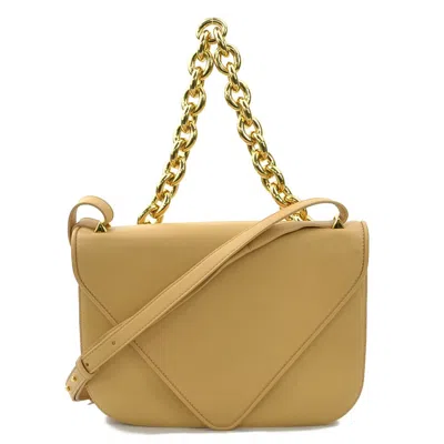 Pre-owned Bottega Veneta Beige Leather Shoulder Bag ()