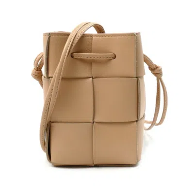Pre-owned Bottega Veneta Beige Leather Shoulder Bag ()