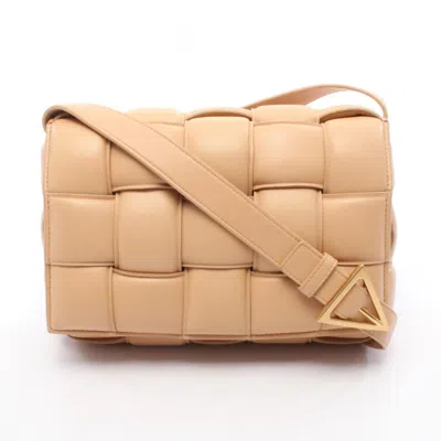 Pre-owned Bottega Veneta Beige Leather Shoulder Bag () In Sand