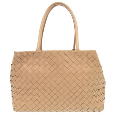 Pre-owned Bottega Veneta Beige Leather Tote Bag ()