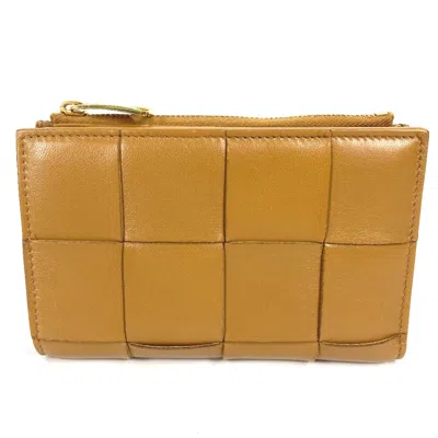 Pre-owned Bottega Veneta Beige Leather Wallet (bi-fold) ()