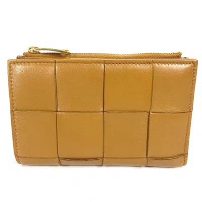 Pre-owned Bottega Veneta Beige Leather Wallet (bi-fold) ()