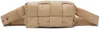 Bottega Veneta Beige Mini Cassette Padded Bag In 8433 Sesame Silver