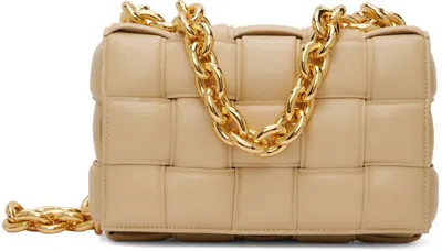 Bottega Veneta Beige Padded Chain Cassette Bag