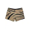 Bottega Veneta Animal Pattern Swimming Trunks In Brown