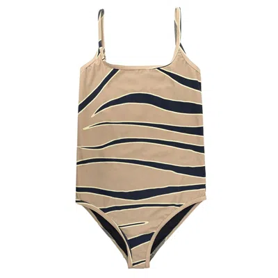 Bottega Veneta Beige Polyamide Swimwear In Multi