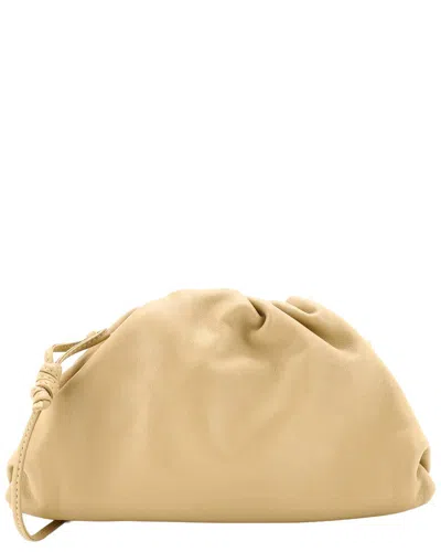 Bottega Veneta Beige Sheep Leather The Pouch Mini (authentic Pre-loved) In Nude