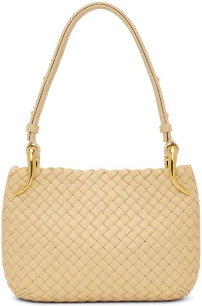 Bottega Veneta Beige Small Clicker Bag In 9796 Porridge M Bras
