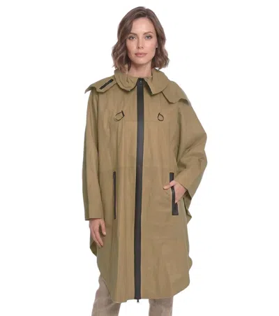 Bottega Veneta Beige Solid Hood Jacket In Brown