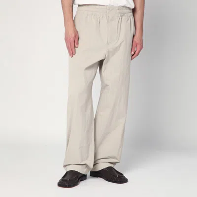 Bottega Veneta Beige Technical Nylon Pants In Neutral