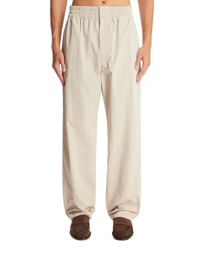 Bottega Veneta Beige Technical Nylon Pants In Neutral