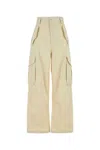 Bottega Veneta Cotton-blend Cargo Trousers In Beige