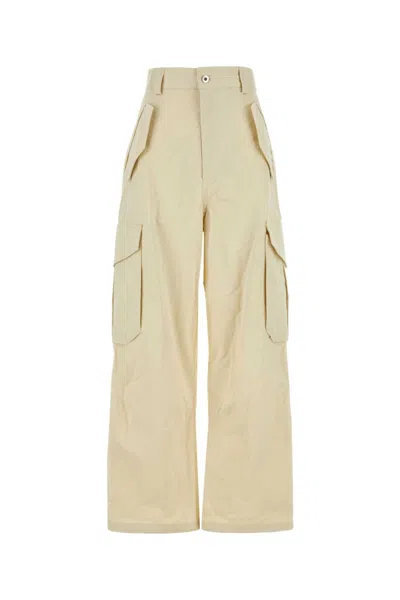 BOTTEGA VENETA BEIGE WIDE LEG CARGO PANT