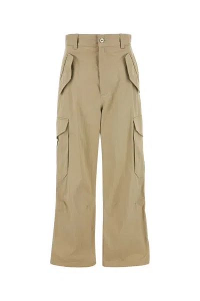 BOTTEGA VENETA BEIGE WIDE LEG CARGO PANT