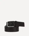 Bottega Veneta Men Leather Belt In Black