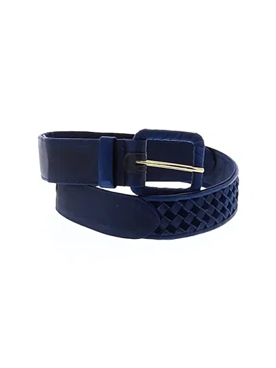 Pre-owned Bottega Veneta Belt In Blue