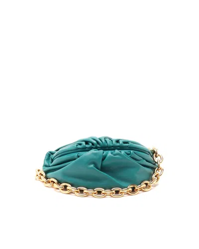 Bottega Veneta Belt Chain Pouch In Green
