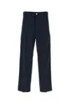 Bottega Veneta Logo Detailed Cargo Trousers In Black