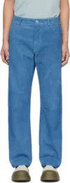 Bottega Veneta Belt-loop Casual Pants In Blue